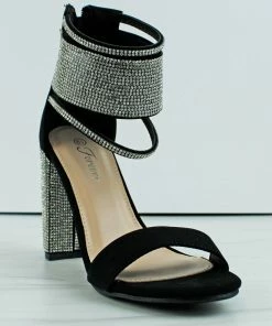 Forever Women's Pumps Quality 84 Womens Strappy Ultra Bling Rhinestone Dress Heel