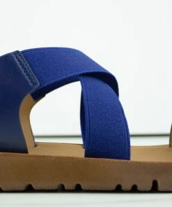 Forever Reform 53 Womens Criss Cross Elastic Strap Flat Sandals Women's