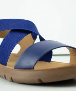 Forever Reform 53 Womens Criss Cross Elastic Strap Flat Sandals Women's