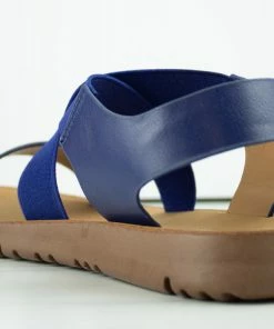 Forever Reform 53 Womens Criss Cross Elastic Strap Flat Sandals Women's