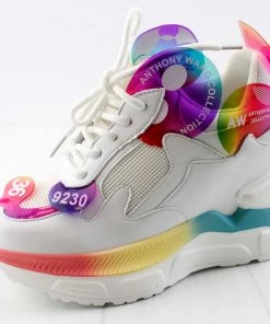 Anthony Wang Raisins 02 Womens Multi Tone Decretive High Top Sneakers