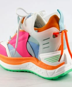 Anthony Wang Raisins 03 Multi Tone Lace Up Wedge Platform Fashion Sneakers Women's 13 Anthony Wang Raisins 03 Multi Tone Lace Up Wedge Platform Fashion Sneakers Women's