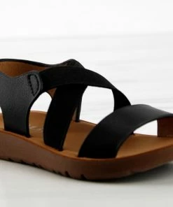 Link Reform 53KA Baby Girls Criss Cross Elastic Strap Flat Sandals Baby Girl's