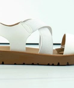 Link Reform 53KA Baby Girls Criss Cross Elastic Strap Flat Sandals Baby Girl's