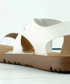 Forever Reform 53 Womens Criss Cross Elastic Strap Flat Sandals Women's