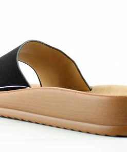 Forever Regular 73 Womens Comfort Single Band Slip On Sandals