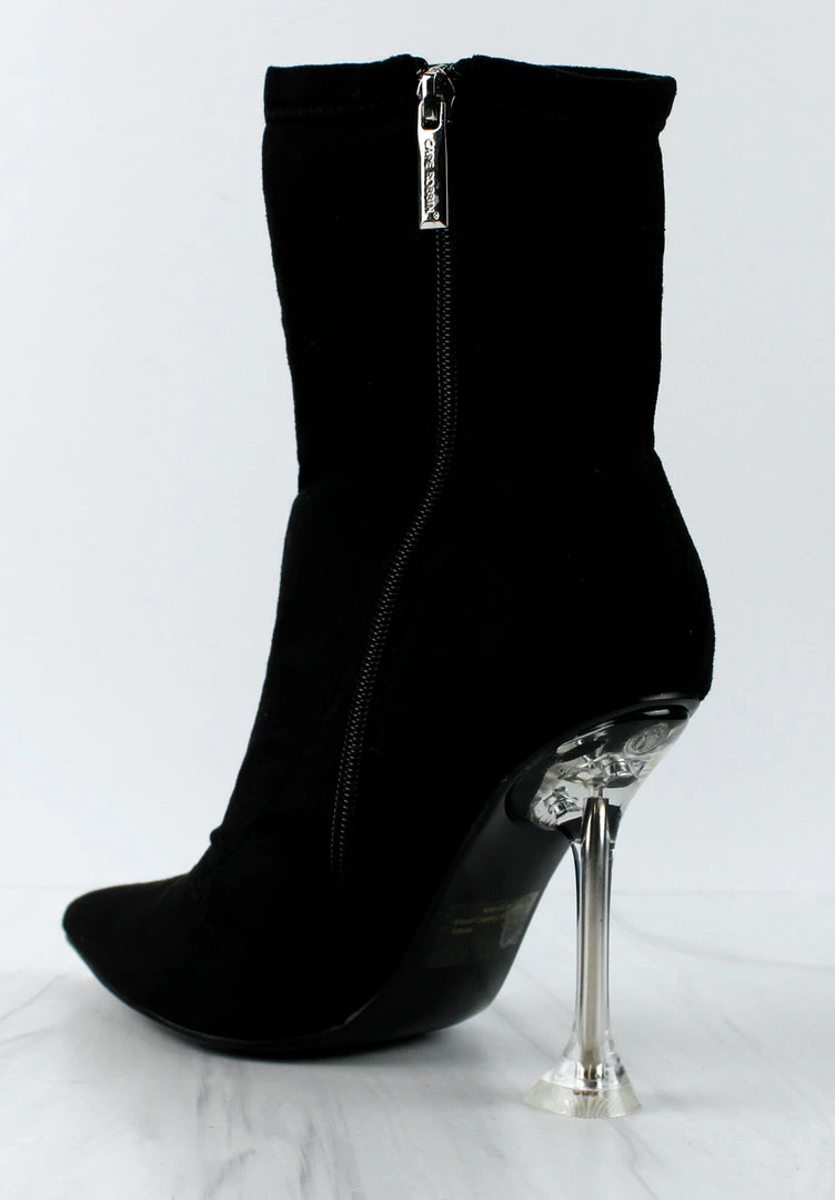 Cape Robin Women's Renee Womens Pointed Toe Translucent Stiletto Heel Boots 3 Cape Robin Women's Renee Womens Pointed Toe Translucent Stiletto Heel Boots