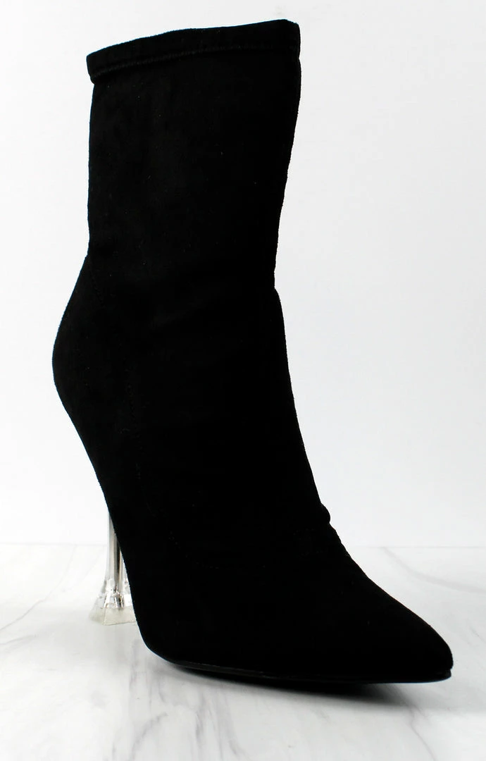 Cape Robin Women's Renee Womens Pointed Toe Translucent Stiletto Heel Boots 1 Cape Robin Women's Renee Womens Pointed Toe Translucent Stiletto Heel Boots