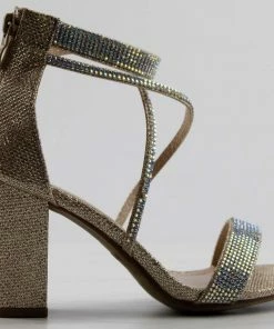 Top Moda Rosa 66 Women's Rhinestone Strappy Dress Heels