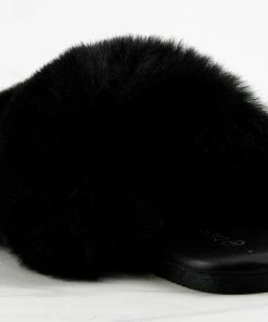 Lucky Top Salinas 22K Little Girls Faux Fur Band Slip On Sandals Girl's