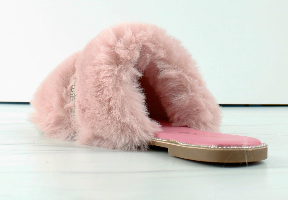 Lucita Sarah 008 Womens Flat Slip On Faux Fur Sandals 3 Lucita Sarah 008 Womens Flat Slip On Faux Fur Sandals