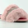 Lucita Sarah 008 Womens Flat Slip On Faux Fur Sandals