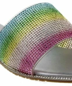 DD Lucita Sarah 06 Women's Rhinestone Flat Slides