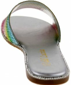 DD Lucita Sarah 06 Women's Rhinestone Flat Slides