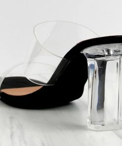 Top Guy Women's SELMA 1 Womens Clear Strap Clear Block Heel Sandals