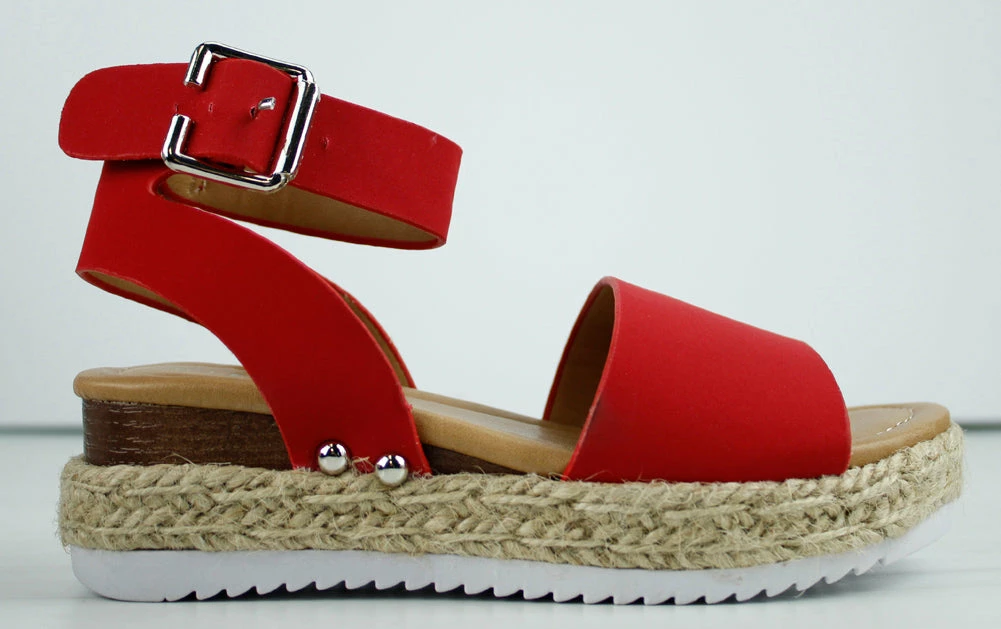 Link Sensational-1K Strappy Little Girl's Platform Espadrille Sandals 2 Link Sensational-1K Strappy Little Girl's Platform Espadrille Sandals