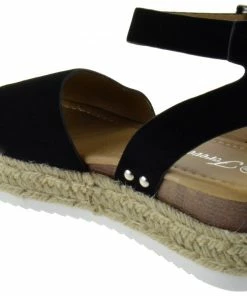 Forever Sensational 1 Womens Strappy Espadrille Wedges