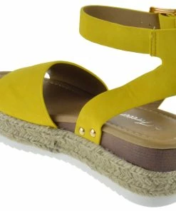 Forever Sensational 1 Womens Strappy Espadrille Wedges