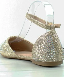 Forever Showy 82 Womens Pointed Toe Rhinestone Ballerina Flats Women's 11 Forever Showy 82 Womens Pointed Toe Rhinestone Ballerina Flats Women's