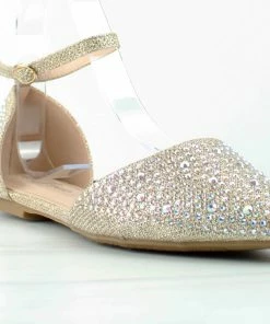 Forever Showy 82 Womens Pointed Toe Rhinestone Ballerina Flats Women's 9 Forever Showy 82 Womens Pointed Toe Rhinestone Ballerina Flats Women's