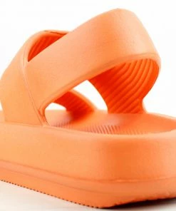 YOKI Sia Women's Double Band Platform Rubber Sandals