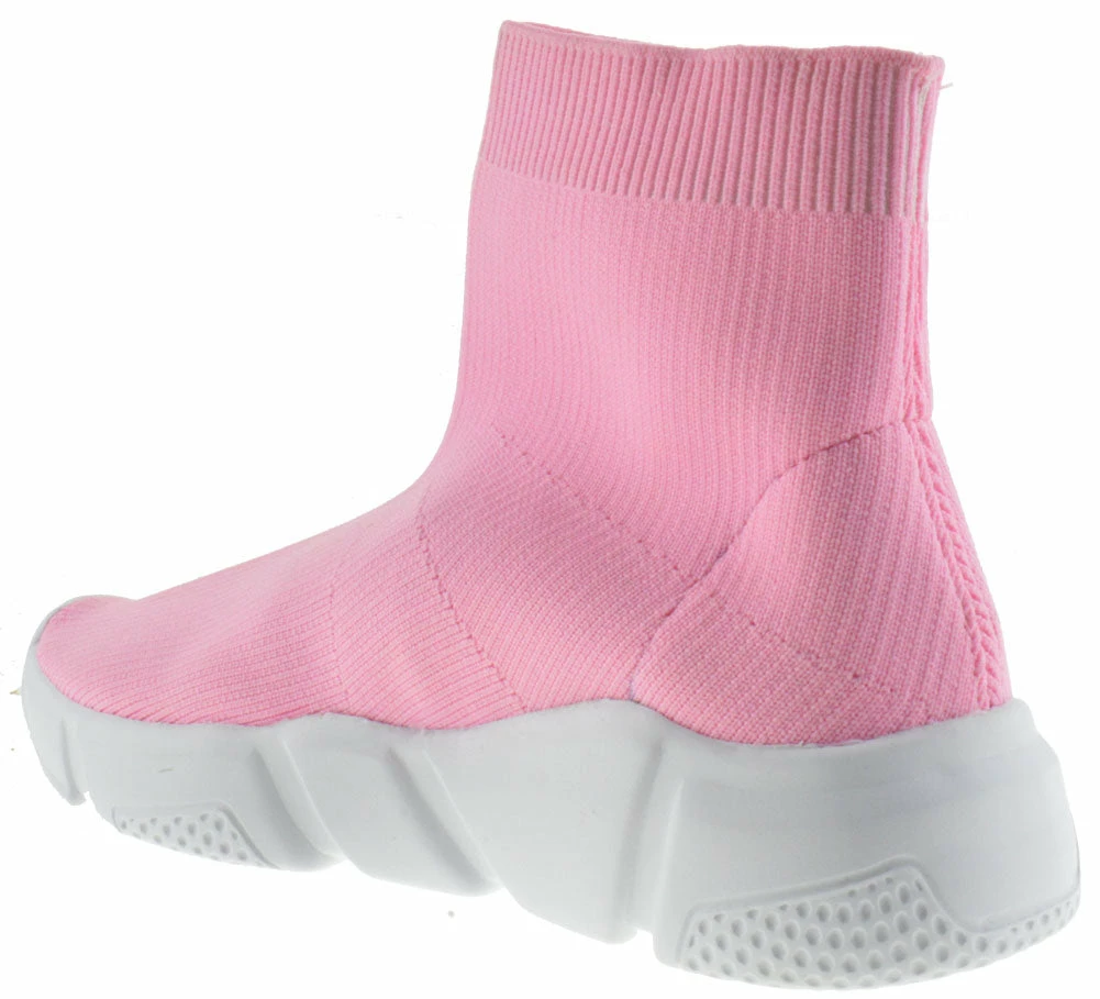 Forever Sock 12 Women's Elastic Fabric Hightop Sneaker 2 Forever Sock 12 Women's Elastic Fabric Hightop Sneaker