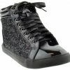 Forever Sparkle 25 Womens High Top Sequin Lace Up Sneakers LIQUIDATIONS!