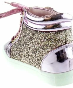 Forever Sparkle 25 Womens High Top Sequin Lace Up Sneakers LIQUIDATIONS!