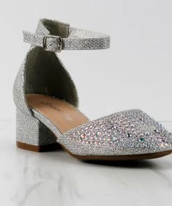 Top Moda Tate-6k Little Girls Low Block Heeled Round Toe Sandals Girl's