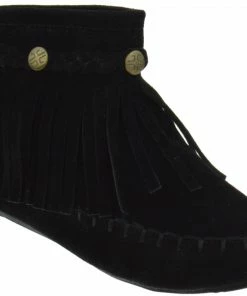 Smartty TG 01KM Girls Fringe Moccasin Ankle Boots Girl's