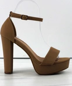 Top Moda Thomas-52 Womens Open Toe Platform Block Heel Sandals Women's