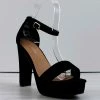 Top Moda Thomas-52 Womens Open Toe Platform Block Heel Sandals Women's
