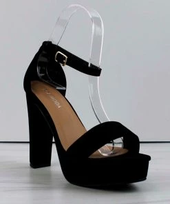 Top Moda Thomas-52 Womens Open Toe Platform Block Heel Sandals Women's