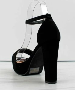 Top Moda Thomas-52 Womens Open Toe Platform Block Heel Sandals Women's