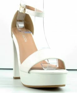 Top Moda Thomas-52 Womens Open Toe Platform Block Heel Sandals Women's