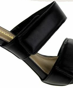 Lemonade Thought So Womens Detachable Double Strap Backless Square Toed Heel Women's