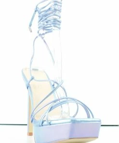 Bamboo Thrilling 03 Womens Strappy Wrap Up Platform Stiletto Sandals Women's