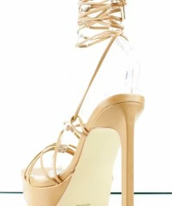 Bamboo Thrilling 03 Womens Strappy Wrap Up Platform Stiletto Sandals Women's