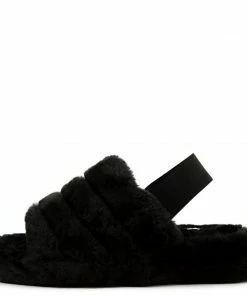 SBW Shoes Warmness 02 Womens Super Soft Ankle Strapped Slides