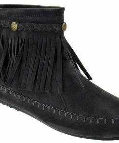 Shoe Dezigns Women's Western 19 Womens Fringe Moccasin Ankle Boots