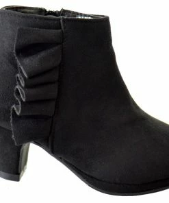 Bella Marie Girl's Graciela-12 Girls Heeled Side Zipper Ankle Boot