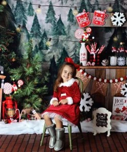 Link Ann 19K Little Girl's Bow Sequin Shearling Fur Boots