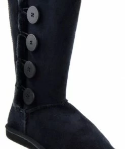 SBW Shoes Aling 33 Womens 4 Button Shearling Boots