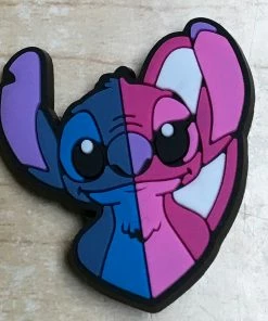 Stitch & Angel Rubber Shoe Charms
