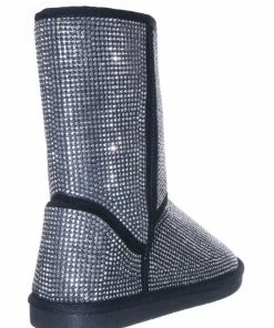 Forever Ann - 20K Girl's Rhinestone Shearling Boots