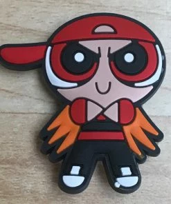 Boy Blossom Rubber Shoe Charms