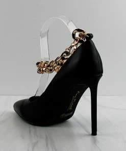 SHOE BARGAIN WAREHOUSE (WWW.SBWSHOES.COM) Condition 20 Women's Ankle Chain Pointed Toe Pumps