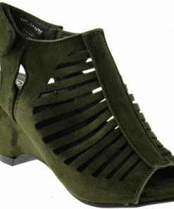 SHOE BARGAIN WAREHOUSE (WWW.SBWSHOES.COM) MQ 001KM Little Girl's Peep Toe Chunky Heeled Sandal LIQUIDATIONS!