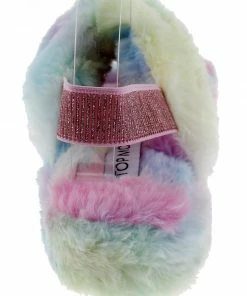Top Moda Women's Ben 1 Womens Ultra Soft Furry Sling Back Slides