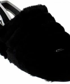 Top Moda Women's Ben 1 Womens Ultra Soft Furry Sling Back Slides